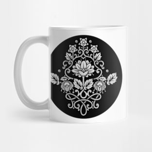 Monotone Damask Printed Mug